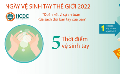 (HCDC) - Ngày vệ sinh tay thế giới năm 2022: Đoàn kết vì sự an toàn: Rửa sạch đôi bàn tay của bạn